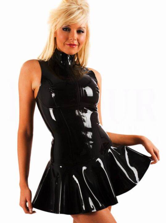 cc-vocole-wet-leather-sleeveless-with-bodycon-clubwear-pole-costume