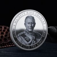 【YD】 The King Of England Charles III Plated Commemorative Coin Set In Holder Uk Coins Keychain Souvenir