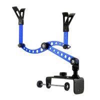 อลูมิเนียมอัลลอยด์ปรับได้ผู้ถือคันเบ็ด Ground Support Stand ที่วางปลา Multi-Purpose เรือสะพานตกปลา Bracket