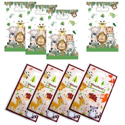 【YF】♝┋◑  10-40pcs Jungle Plastic Baby Shower Theme Kids Birthday Decoration Snack Loot