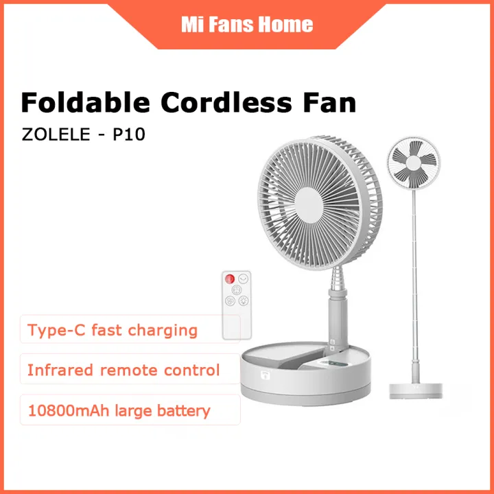 Xiaomi P10 Portable MultiFunction Electric Fan USB Charging with 4