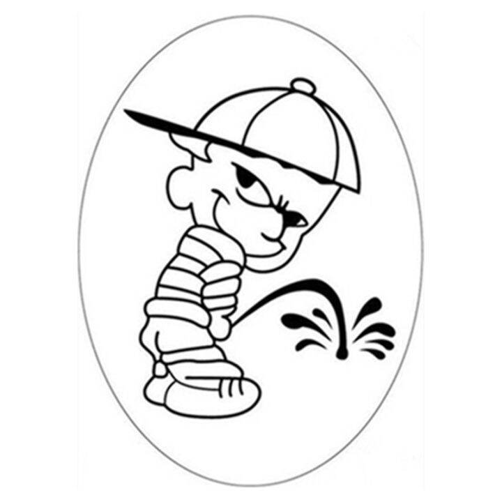 Funny Cartoon Toilet Stickers Quot;Bad Boy Quot; Pee 3D Vinyl Wall Decals  Wc Bathroom Decoration Waterproof Wallpaper 21X29.5Cm 3 Styles |  Lazada.Co.Th
