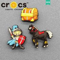 Jibbitz cross charms Knight and Treasure Series หัวเข็มขัดรองเท้า ลายดอกไม้ 2023