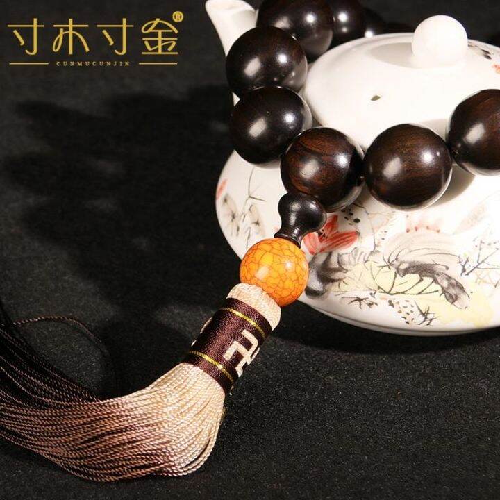 สร้อยข้อมือไม้มะเกลือธรรมชาติ-2-0-ลูกประคำมือถือวัสดุเก่าจมอยู่ใต้น้ำไม้จันทน์สีม่วงข้อความเล่นพระประคำผู้ชายและผู้หญิงจี้รถ