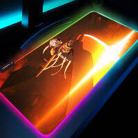 อะนิเมะตัวละคร LED M Ousepad โต๊ะเสื่อ Kimetsu ไม่มี Yaiba Backlit เสื่อตั้งค่า Gamer RGB Led บรรยากาศโคมไฟส่องสว่างแผ่นรองเมาส์ RGB