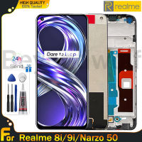 Beyondwolf Origina หน้าจอ LCD 6.6นิ้วสำหรับ8i Realme/9i Realme 4G/Realme Narzo 50จอแสดงผล LCD แบบสัมผัสหน้าจอ Digitizer Realme Realme 9i 4G Narzo 50 RMX3151 RMX3491หน้าจอ LCD RMX3286