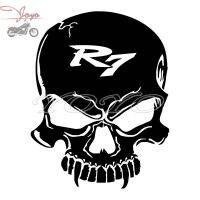 Free Shipping R7 Logo Skull Adhesive Sticker Decal Fairing Stickers For Motorcycle