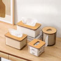 Nordic Simple Creative Tissue Box Household Living Room Tissue Box Transparent Restaurant Cotton Tissue Storage Box