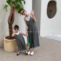 ผู้ปกครอง-เสื้อผ้าเด็กแม่และลูกสาวสไตล์ฤดูร้อนผ้าม่านแขวนกว้างหลวมชีฟองขากว้างกางเกง Polka Dot Granny กางเกงทอด Street แม่ชุด