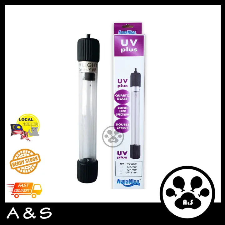 AquaNice Aquarium UV Light UV Plus Aquarium Ultra voilet light lampu uv akuarium 7w/9w/11w