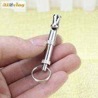 Alloving Dog Whistle Keychain Stainless Steel UltraSonic Sound Pet Puppy Training for Stop Barking Fetch Sit