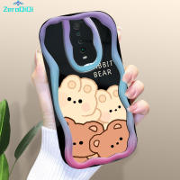 ZeroQiQi เคสเคสใส่โทรศัพท์ K30 A2 A1 Xiaomi Redmi K40 K40โปร K40S CCartoon เคสเนื้อครีมลายกระต่ายหมีขอบลอนเคสโทรศัพท์เคสซิลิโคนแบบนิ่ม