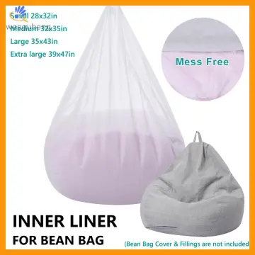 OTAUTAU 2/3/4/5/6/7ft Pouf Insert Liner Cover Bean Bag Chair EPS Foam