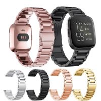 ✢◎┅ Milanese สายโลหะเหล็กสำหรับ fitbit versa 2 สายรัดข้อมือสร้อยข้อมือสำหรับ fitbit versa/versa lite สาย correa อุปกรณ์เสริม