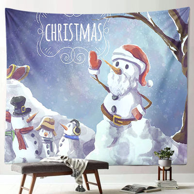 [COD] 嘉薇 22 ปีใหม่ปีใหม่คริสต์มาสผ้าแขวนพรมผ้าพื้นหลังตกแต่งบ้าน ขายภาพวาดพรม