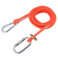 【CW】Climbing Aerial Work Safety Belt Outdoor Construction Insurance Lanyard Survival Rope Tool With Hook Fall Protection