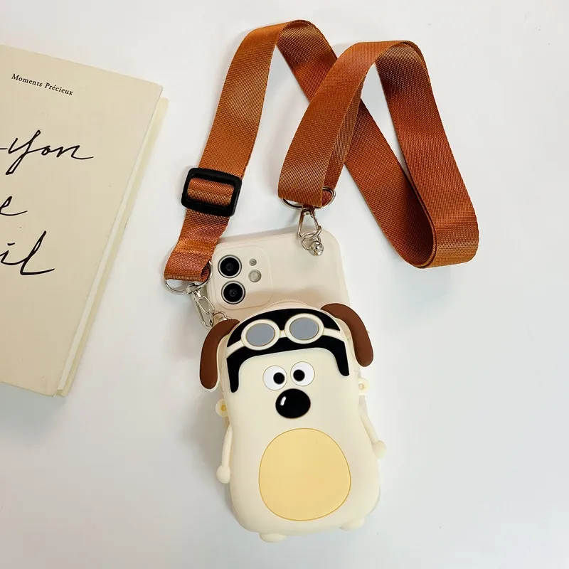 Cartoon Dog Wallace and Gromit for iPhone 14 13 12 Mini 11 Pro Max 6 6S 7 8  Plus X XS Max XR SE 2020 Wallet Strap Phone Case | Lazada PH