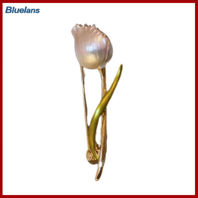 Bluelans®Aksesoris Bros ดอกทิวลิปหมุดเข็มกลัดอารมณ์ดูดีมีสไตล์สำหรับสวมใส่ทุกวัน