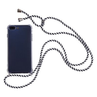 Necklace Transparent Cell Phone Case With Lanyard Strap For Samsung Galaxy S20 Ultra S8 S9 S10 Plus Mobile Neck Holder Case