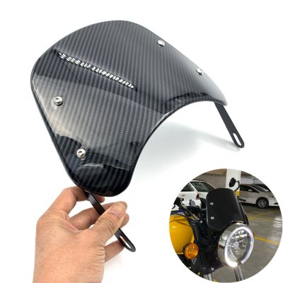 Carbon Motorcycle Windscreen Windshield Wind Deflector Windshield Covers Screen Lens For Harley Honda Yamaha Kawasaki Suzuki