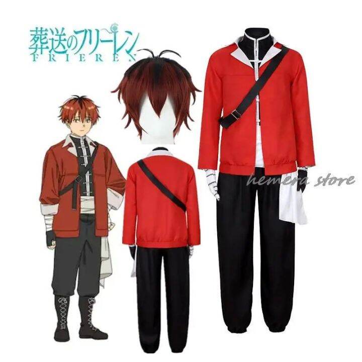 Stark Cosplay Costume Wig Anime Frieren Beyond Journey's End Jacket ...