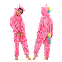 เด็ก Kigurumi Unicorn ชุดนอนเด็กทารกสัตว์ Overalls Jumpsuit Onesie Panda ชุดนอนชุดนอนหญิงคอสเพลย์ชุดนอน Pijamas