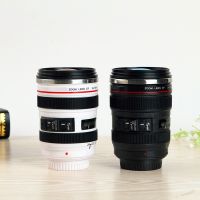 400ml Creative Stainless Steel Camera Lens Mug Travel Coffee Mug With Lid