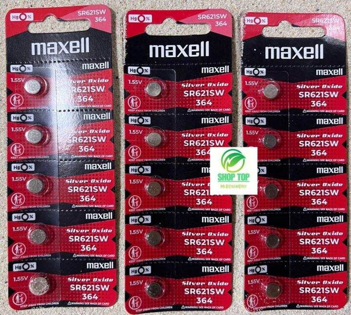 Sr621sw 364 Original Watch Battery Maxell Silver Oxide Batteries 155v Lazada Ph 4484