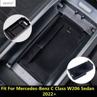 “{》} ที่เท้าแขนคอนโซลกลางกล่องเก็บของถาดลิ้นชักพาเลทสำหรับ Mercedes-Benz C Class W206 Sedan 2022 2023อุปกรณ์ตกแต่งภายใน