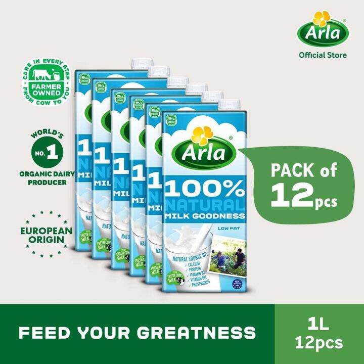 Arla Low Fat Milk 1L 12-Pack | Lazada PH