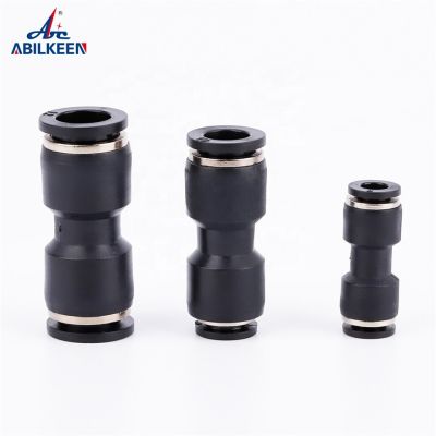 Pneumatic PU Union Straight Plastic Air Fitting Tube Pipe Hose Push In Quick Joint PU4/6/8/10/12/14/16 PENUMATIC Connector Pipe Fittings Accessories