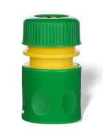 Plastic Green Plus Yellow Pass-through Quick Coupler 4 Points Water Pipe Nipple Water Gun Connector