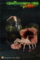 In-Stock 1/6 Scale Fire Girl Toys FG044-A Alien Egg Face hugger &amp; Chest burster Set Predator Monster Scene Diorama