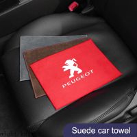 [ใหม่] ผ้าไมโครไฟเบอร์ดูดซับสำหรับทำความสะอาดรถยนต์สำหรับ Peugeot โลโก้ Peugeot 4008 Rcz 5008 206 207 307 301 308 408