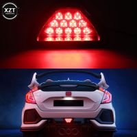 ’；【‘； Brake Lights Universal F1 Style DRL Red 12 LED Rear Tail Stop Brake Light Third Brake Stop Safety Lamp Light Car LED Signal Lamp