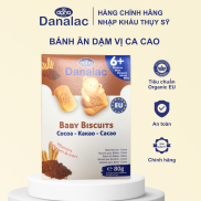 Bánh Ăn Dặm Hữu Cơ Danalac Vị Ca Cao Cho Bé Từ 6 Tháng Tuổi Tập Nhai Bổ