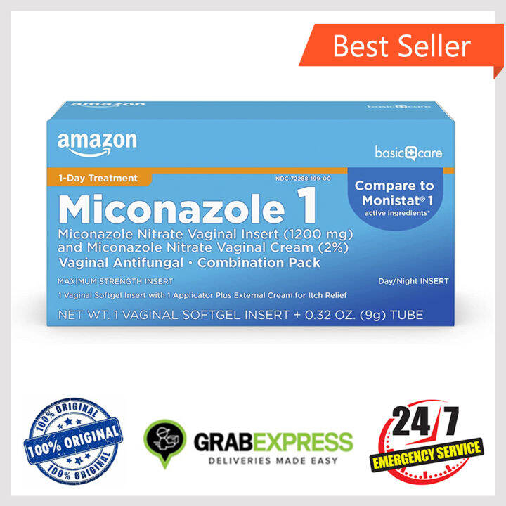ONHAND! Basic Care Miconazole 1Day Yeast Infection Treatment, 1 count