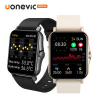 Uonevic SmartWatch ZW23 1.69นิ้วแบบเต็มหน้าจอ HD Body Temperaturehealth การวัดโทร Multi Sport IP67สมาร์ทวอท์ชสำหรับ IOS/Android