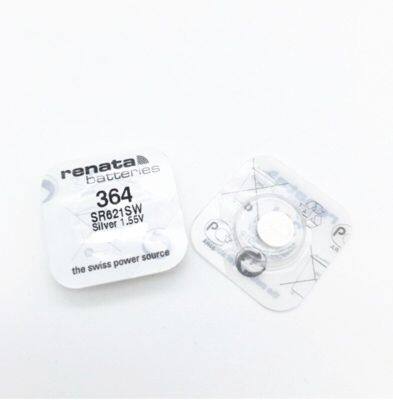 ถ่านกระดุม Renata 364, SR621SW 1.55V 1 ก้อน ของแท้ สามารถออกใบกำกับภาษีได้