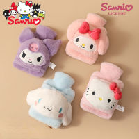 Sanrio Melody Kuromi ที่เต็มไปด้วยขวดน้ำร้อน H Ello K Itty Cinnamoroll ความจุขนาดใหญ่ตุ๊กตาน้ำร้อนกรณีคริสต์มาสเด็กสาวของขวัญ