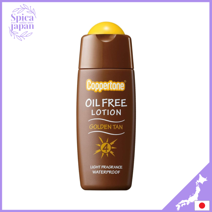 Coppertone Golden Tan Oil Free Lotion Allergy Tested Light (SPF4) 120ml