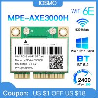 (Hulux electron) 5374Mbps WiFi 6 Bluetooth5.0 Tri Band 2.4G/5G/6Ghz 802.11AC อะแดปเตอร์ไร้สาย AX210 Mini PCI-E เครือข่าย Wlan AXE3000H การ์ดเครือข่าย