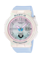 Casio_new _ _ ใหม่ _ _ ใหม่ _ _ ใหม่ _ Baby-G Bga-250-7A3 ผู้หญิงนาฬิกาดิจิตัลอะนาล็อก Beach Traveler ใหม่สี