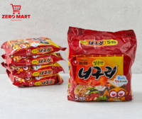 มาม่าเกาหลี  นอกูรี รสเผ็ด -นงชิม(ล็อตใหม่) Spicy Neoguri -Nongshim 얼큰한너구리(멀티팩)-농심 (120g x5pack )  สินค้านำเข้าจากเกาหลีแท้ๆๆ พร้อมส่ง