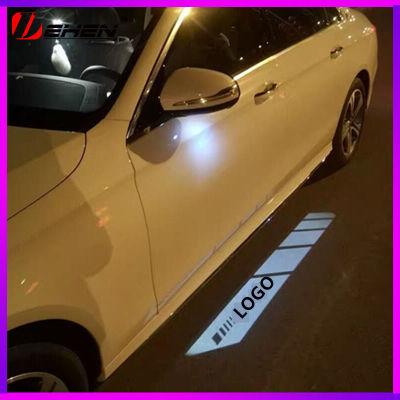 For Benz W213 W205 W253 GLC car rearview mirror accessories Shadow decoration white light lamp Sign