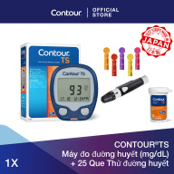 Bộ 2 sản phẩm 1 Máy đo đường huyết CONTOUR TS mg dL và 25 Que thử đường thumbnail