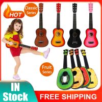 21 Inch Small Bass Acoustic Ukulele Basswood 6 Strings Hawaiian Guitar Musical Instruments Mini Guitar With Picks Gig Bag Tuner