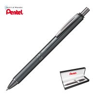 Pentel ปากกาหมึกเจล เพนเทล Energel Sterling BL407 0.7mm - ด้ามสี Metalic Black