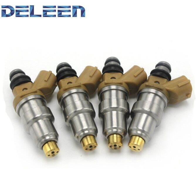 deleen-ชุด4-denso-หัวฉีดน้ำมันเชื้อเพลิง1992-1995ครั้ง-oyota-paseo-1-5l-l4-23250-11100อุปกรณ์เสริมในรถยนต์