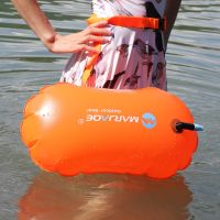 1PC PVC ทุ่นว่ายน้ำความปลอดภัยแห้ง Tow กระเป๋า Float Inflatable สัญญาณ Drift กระเป๋า